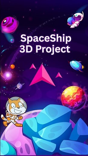 How to Make a 3D Spaceship in Scratch (Easy Math Trick!)