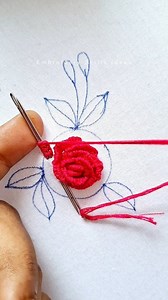 Most elegant rose embroidery stitches #rose #stitch #fyp #reels #viral #trending | Embroidery Skills ideas