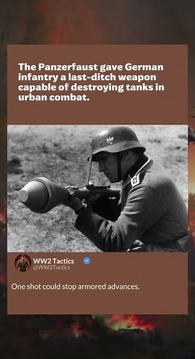 Panzerfaust | Deadly Infantry Anti-Tank Weapon of WWII | WW2 Tactics