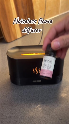 Colorful noiseless essential oil diffuser/ flame air diffuser/ #tiktokshopfinds #flamediffuser #blackfriday #fyp