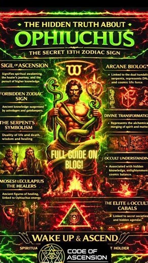 🐍✨ The 13th Zodiac Sign they REMOVED from your birth chart and the hidden spiritual truth behind it