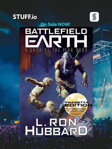 Special Edition Battlefield Earth that released TODAY on New STUFF Friday on https://stuff.io. Frank Frazetta illustrated cover with an embedded video in your eBook of an interview with Frank, along with some notes from Hubbard and expanded content of the book itself! #booktok #battlefieldearth #specialeditionbooks #frankfrazetta #frankfrazettaart #frazetta #galaxypress