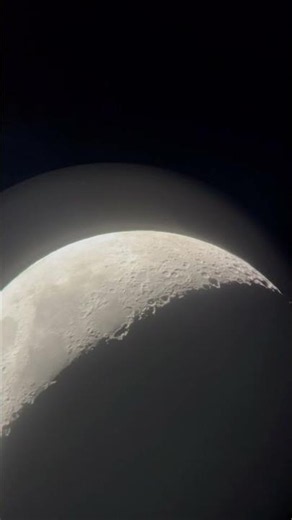 Looking at the moon through the Celestron Nexstar 130SLT telescope.