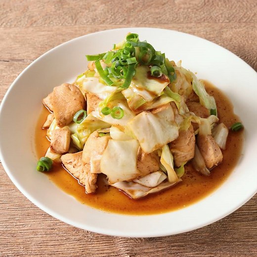 鶏むね肉とキャベツのポン酢炒め 作り方・レシピ | クラシル