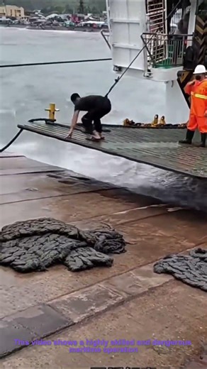 Gangway Deployment in Rough Seas: Precision Mooring in Stormy Conditions