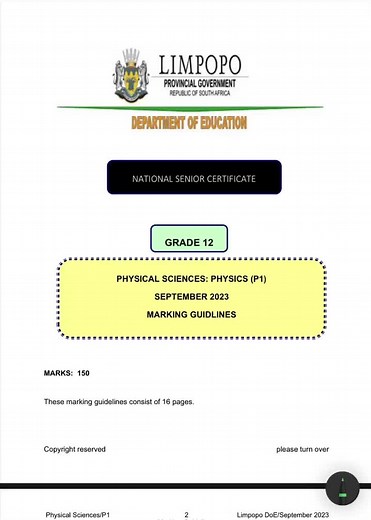 Prelim 2023 Grade 12 Physical Sciences P1 #grade12 #grade12student😪😪 #matricresults #matricresults2022