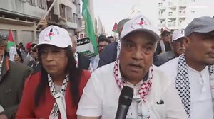 "لا للتطبيع".. مسيرة حاشدة في الدار البيضاء تضامنا مع غزة وضد القصف الإسرائيلي