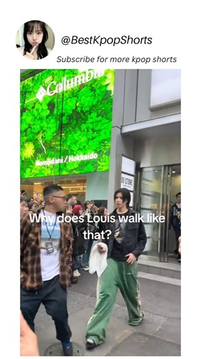 Why does Louis walk like that #kpop #kpopshorts