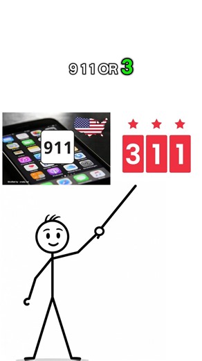 what is 911 and what is 311. Do you know this? #animation #information #explanation #helpline