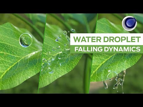 Cinema 4D Tutorials l Realflow Simulation | Dynamic | Water Droplet Falling