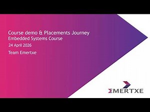 Course Demo & Placement Journey - Embedded Systems | 24th April 2026