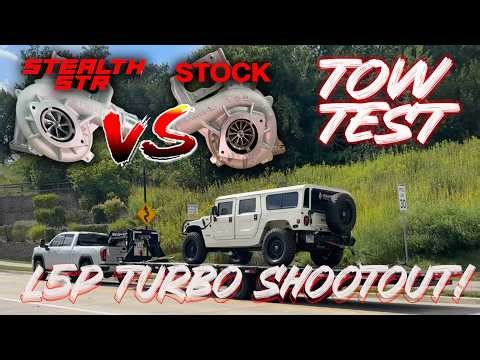 TOW TEST! L5P Turbo Shootout | Stealth STR Vs. Stock - EGTS, Boost, Lambda & More!