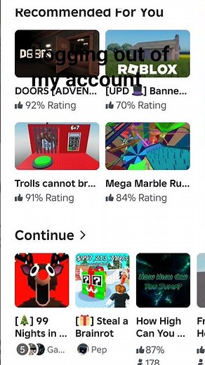 logging out of My account