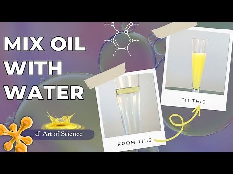 Can you MIX OIL and WATER? | Emulsification | Science Tricks with dArtofScience