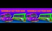 Mix of 2 videos from youtube : Wheels on the Bus Song Collection