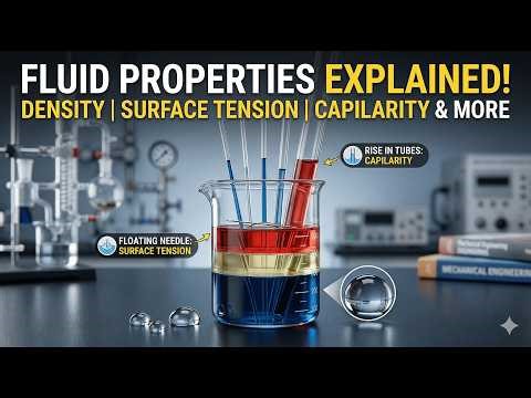 Fluid Properties Explained: Density, Specific Gravity, Surface Tension & More | Fluid Mechanics