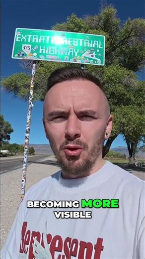 Alien Highway Adventure: Chasing UFOs on Nevada's Extraterrestrial Road! #shorts