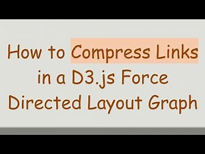 How to Compress Links in a D3.js Force Directed Layout Graph