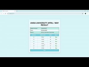 Result Management System | Full-Stack Project with Java Spring Boot, ReactJS & MySQL