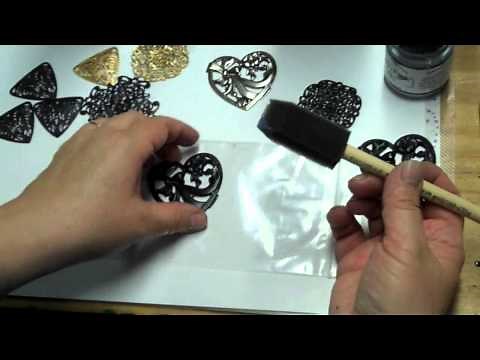 Jewelry 101: An Easy Way To Make Your Own Gunmetal Finish Over Brass Stampings