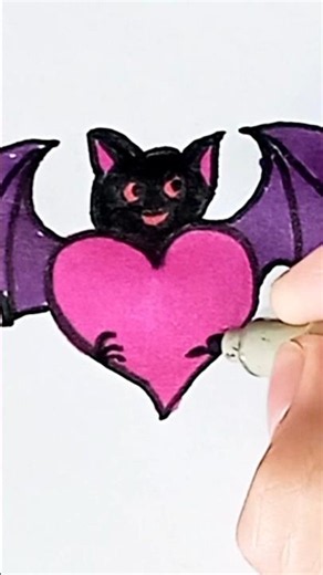 Halloween 🎃 Bat 🦇 Drawing for kids #shorts #kidsart #halloween #bat #kidsvideo #ytshorts #kids