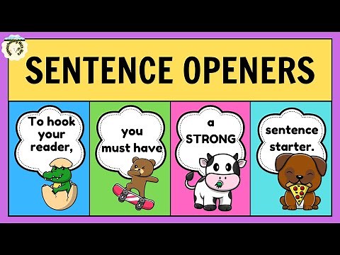Sentence Openers/ Sentence Starters/ Hook Sentences/ VCOP Creative Writing
