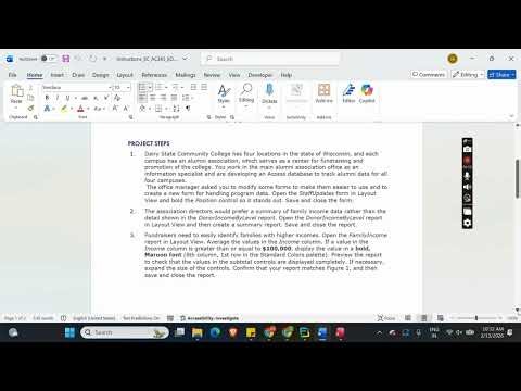 Access 365 | Module 4: End of Module Project 2 Dairy State Community College #shellycashman