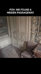 In an abandoned castle in France we suddenly discovered a hidden passageway! #abandoned #hiddendoor | Bros of Decay
