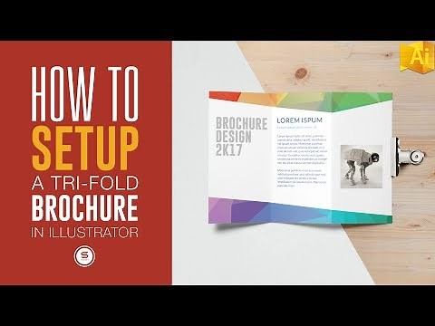 Trifold Brochure For Print In Illustrator - Illustrator Tutorial