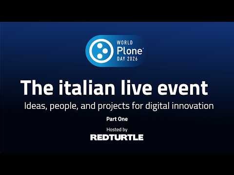 World Plone Day 2026 - The Italian Live Event - pt 1