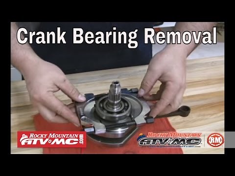 Motorcycle or ATV Crank Bearing Removal - Crankshaft Repair
