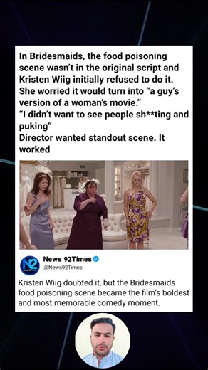 Kristen Wiig Initially Refused Bridesmaids Food Poisoning Scene, Fearing It Would Ruin the Film
