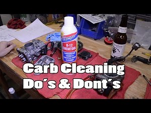 Berryman B-12 and Carburetor Cleaning Do's & Dont's