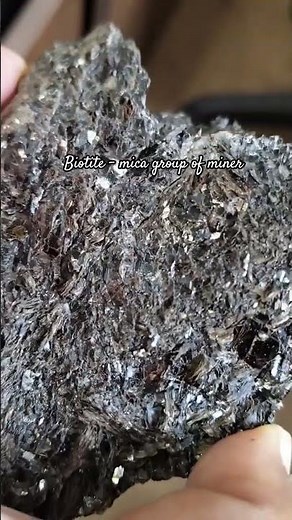 Biotite Schist #shorts #geology #metamorphic #rocks #biotite #schist #mica #minerals #mineralogy