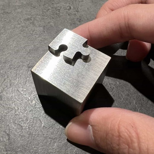 Wiron Cube®: Ultra-Precise Wire EDM Puzzle Cube (Jigsaw I)