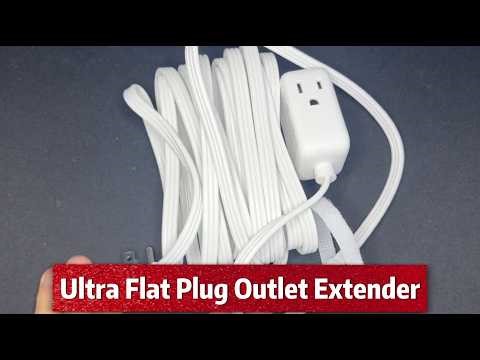 Ultra Flat Plug Outlet Extender Review — 0.33" Plug, 6" Cord, 3 Outlets & 900J Surge Protection
