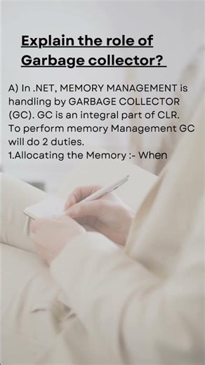 Explain the role of Garbage collector?