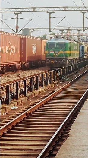 WAG9HC with Oil Tanker Freight #railvlogger #passengertrain #railway #railwaycontent #indianrailways