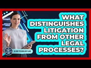 What Distinguishes Litigation from Other Legal Processes?