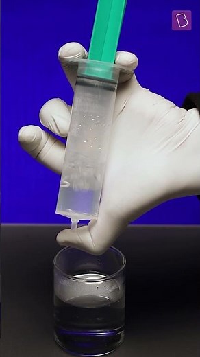 Boiling Water In Syringe | Science Experiments At Home | #ExperimentShorts