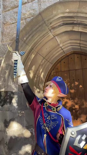 Happy 40th Anniversary to The Legend of LINK 😤🗡️ @🍯 𝐻𝓊𝓃𝓉𝑒𝓇 🍯 #legendofzelda #legendofzeldacosplay #princesszeldacosplay #linkcosplay #loz tloz cosplay royal guard armor zelda cosplay