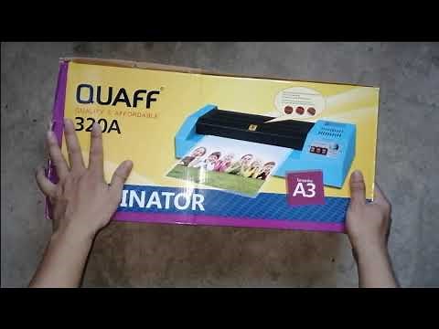 Quaff Laminator 320A A3 - HOT and COLD, Forward and Reverse function, How to use Quaff Laminator A3