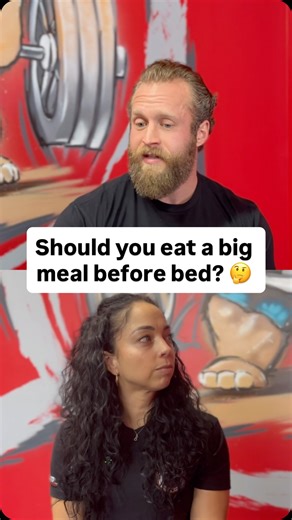 Training Ed (TED) Personal Training Studio Manassas, VA on Instagram: "The long awaited answer! Why should you not eat a BIG meal before bed? 👀 If you’re hungry at night, think PROTEIN RICH and easy to digest"