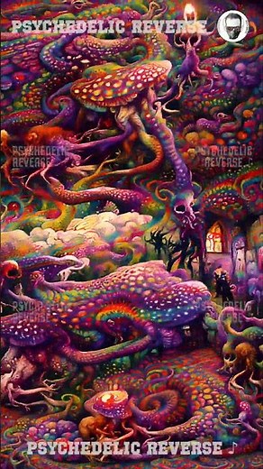 Magic Mushroom - Psychedelic Visuals [TRIPPY WARNING] (4K) #psychedelicvisuals #clouds #trippy