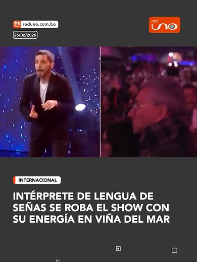 Intérprete de lengua de señas cautiva en evento