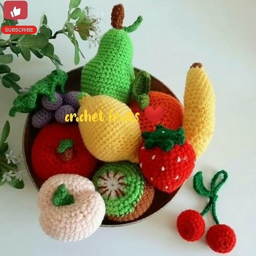 crochet fruits design || crochet pattern