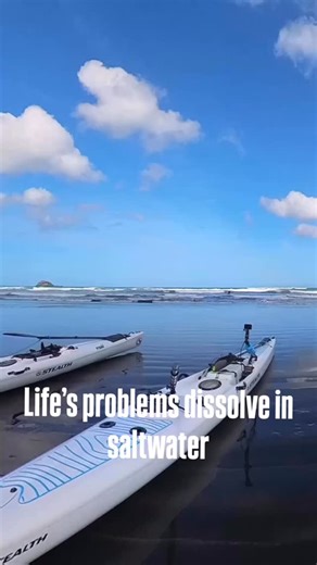 Life’s problems dissolve in saltwater #stealthkayaks #stealthkayaksnz #adventureawaits #kayakfishing | Stealth Kayaks New Zealand