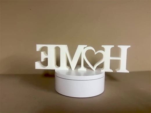 Handcrafted HOME Sign with Heart, Shelf Decor