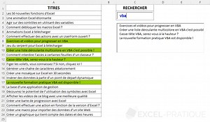 Astuce VBA : créer un champ de recherche en VBA