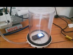 Amazing physics experiments light and sound in vacuum (science demonstration)